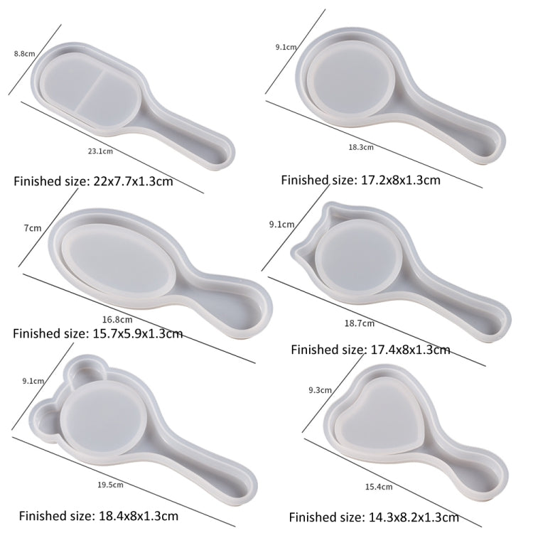 Air Cushion Comb Set Silicone Mold DIY Epoxy Resin Craft Making Mold, Spec: Bear Ear 002 - free shipping - PMc TechLife - Order now!