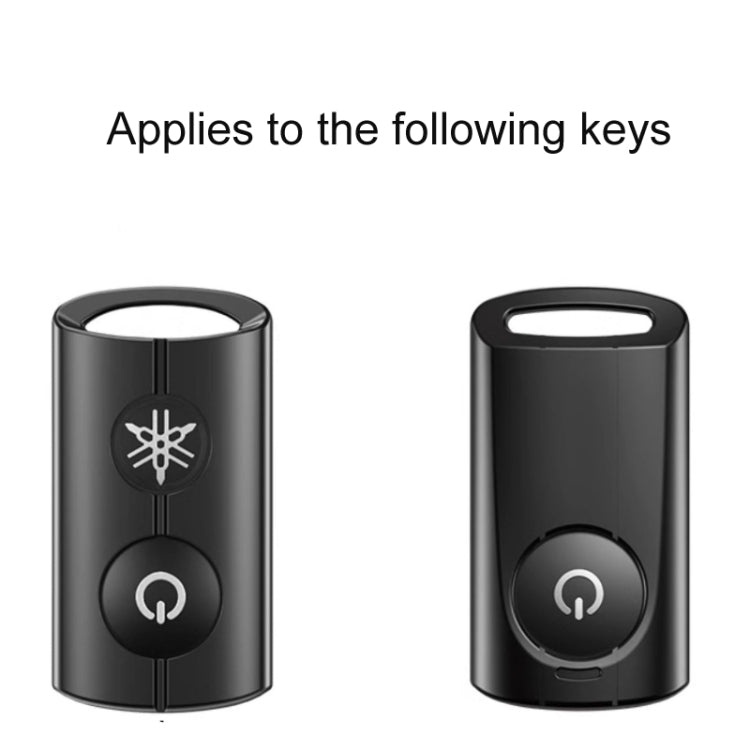 For YAMAHA NMAX155/XMAX300/Aerox/Jauns Hallmo Motorcycle Key Cover, Color: 2 Key Black Not Hollowed - Car Key Cases by Hallmo | Online Shopping South Africa | PMC Jewellery | Buy Now Pay Later Mobicred