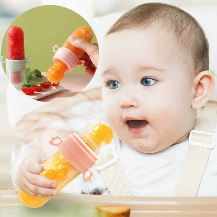 Portable Dual-purpose Baby Food Feeding Spoon Fruit Vegetable Silicone Feeding Pacifier Bottle(Green) - Cups & Silicone Nipple by PMc TechLife | Online Shopping South Africa | PMc TechLife | Buy Now Pay Later Mobicred
