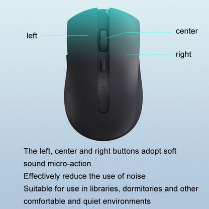 Rapoo M350G Bluetooth/2.4G Wireless Mouse Office Desktop Laptop Mute Mouse(Dark Gray) - Wireless Mice by Rapoo | Online Shopping South Africa | PMC Jewellery | Buy Now Pay Later Mobicred