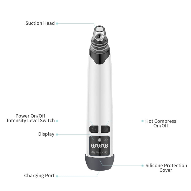 KS-X007 Electric Heating Hot Compress Pore Cleaner Home Facial Blackhead Acne Remover(Green) - free shipping - PMC TechLife - Order now!