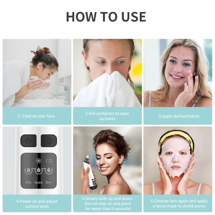 KS-X007 Electric Heating Hot Compress Pore Cleaner Home Facial Blackhead Acne Remover(Green) - free shipping - PMC TechLife - Order now!