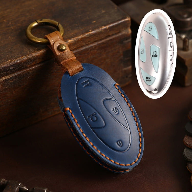 For Korean Hyundai Hallmo Car Handmade Key Bag, Color: 7 Keys Blue - Car Key Cases by Hallmo | Online Shopping South Africa | PMC TechLife | Buy Now Pay Later Mobicred