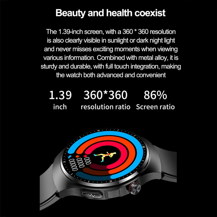 TK25 1.39-inch IP67 Waterproof Sports Health Monitoring Smart Bluetooth Calling Watch(Black Silicone) - Smart Watches by PMC TechLife | Online Shopping South Africa | PMC TechLife | Buy Now Pay Later Mobicred