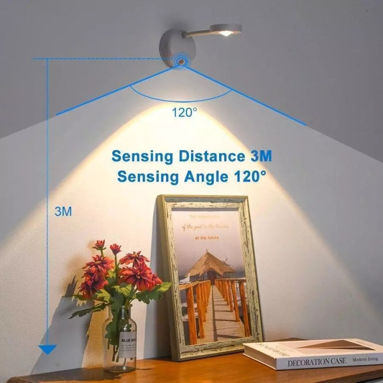 Rechargeable LED Motion Sensor Wireless Spotlight With Remote Control 1200mAH Black - Sensor LED Lights by PMC TechLife | Online Shopping South Africa | PMC TechLife | Buy Now Pay Later Mobicred