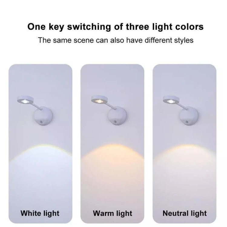 Rechargeable LED Motion Sensor Wireless Spotlight With Remote Control 1200mAH Black - Sensor LED Lights by PMC TechLife | Online Shopping South Africa | PMC TechLife | Buy Now Pay Later Mobicred