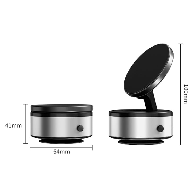 AIMITE X10Q Vacuum Adsorption Car Dashboard Center Console Navigation Mounting Bracket(Silver) - free shipping - PMC Jewellery - Order now!