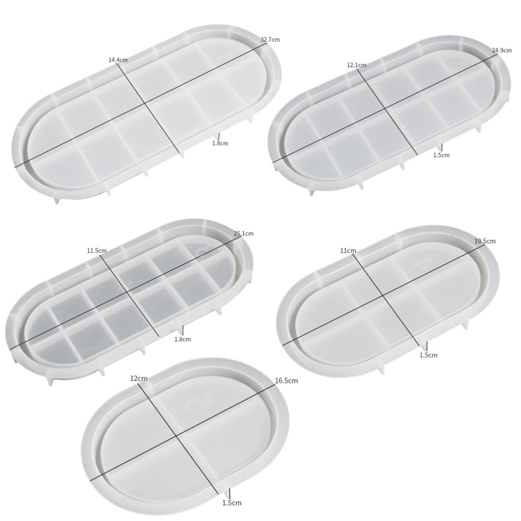 DIY Epoxy Oval Tray Dish Mold Silicone Mold for Flower Pot Base, Spec: 003 - free shipping - PMc TechLife - Order now!
