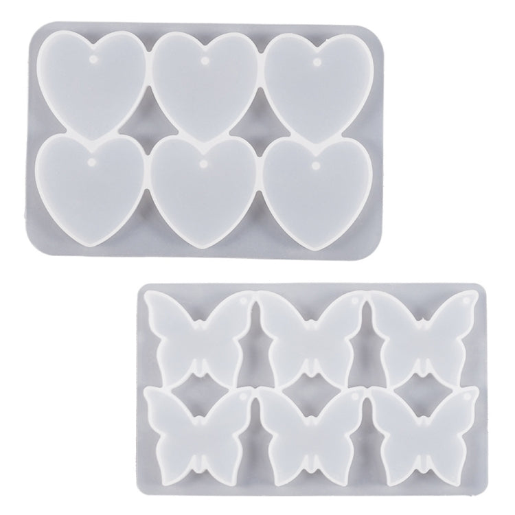 DIY Crystal Glue Heart Butterfly Pendant Keychain Ornament Silicone Mold(Butterfly) - free shipping - PMc TechLife - Order now!