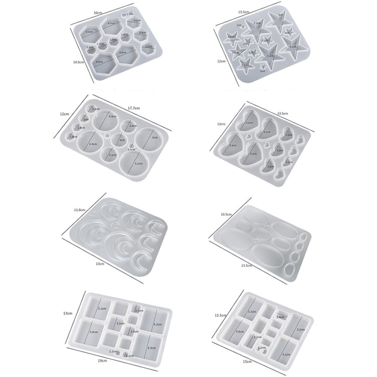 DIY Epoxy Resin Three-Dimensional Geometric Pendant Earring Silicone Mold, Spec: Square - free shipping - PMc TechLife - Order now!