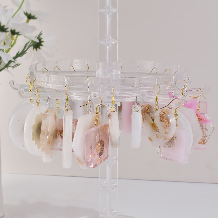 DIY Epoxy Resin Three-Dimensional Geometric Pendant Earring Silicone Mold, Spec: Heart - free shipping - PMc TechLife - Order now!
