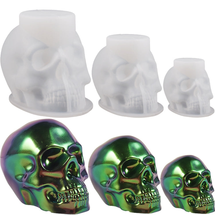 DIY Epoxy Candle Skull Keychain Pendant Silicone Mold Halloween Ornaments Mold, Spec: S - free shipping - PMc TechLife - Order now!