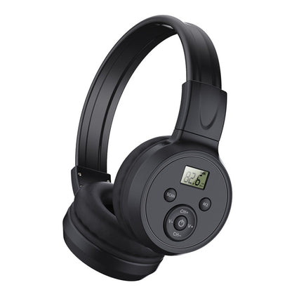 F4 Digital Display Automatic Scanning Foldable FM Radio Headphone, Spec: Battery Version - Radio Player by PMC Jewellery | Online Shopping South Africa | PMC Jewellery | Buy Now Pay Later Mobicred