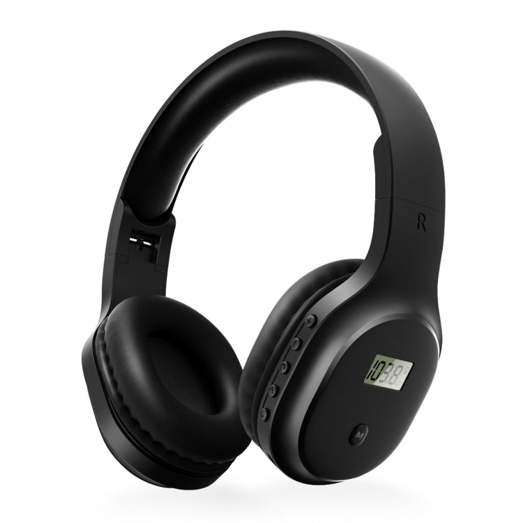 A8 Charging Version Portable Digital Display FM Headphone(Black) - Radio Player by PMC Jewellery | Online Shopping South Africa | PMC Jewellery | Buy Now Pay Later Mobicred