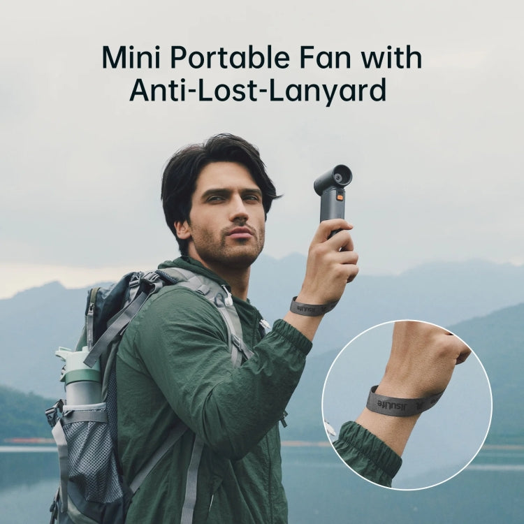 JisuLife FA55 Handheld Portable Small Fan Mini Rechargeable Electric Fan(Dark Gray) - free shipping - PMC TechLife - Order now!