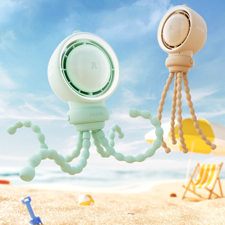 JisuLife Stroller Fan Life2S High Speed Energy Saving Stroller Mini Fan Octopus Bladeless Swingable Head Air Purifying Fan(Mint Green) - free shipping - PMC TechLife - Order now!