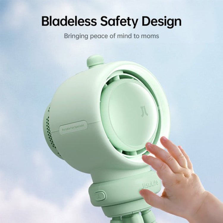 JisuLife Stroller Fan Life2S High Speed Energy Saving Stroller Mini Fan Octopus Bladeless Swingable Head Air Purifying Fan(Mint Green) - Electric Fans by JisuLife | Online Shopping South Africa | PMC Jewellery | Buy Now Pay Later Mobicred