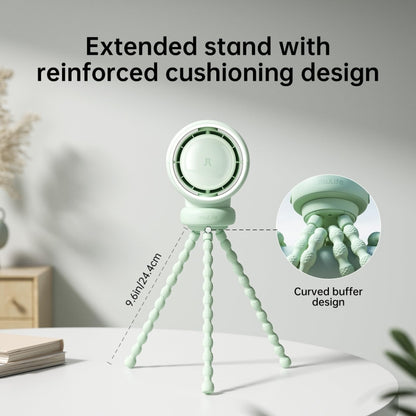 JisuLife Stroller Fan Life2 Stroller Octopus Fan High Speed Portable Desktop Clip Fan(Mint Green) - Electric Fans by JisuLife | Online Shopping South Africa | PMC Jewellery | Buy Now Pay Later Mobicred