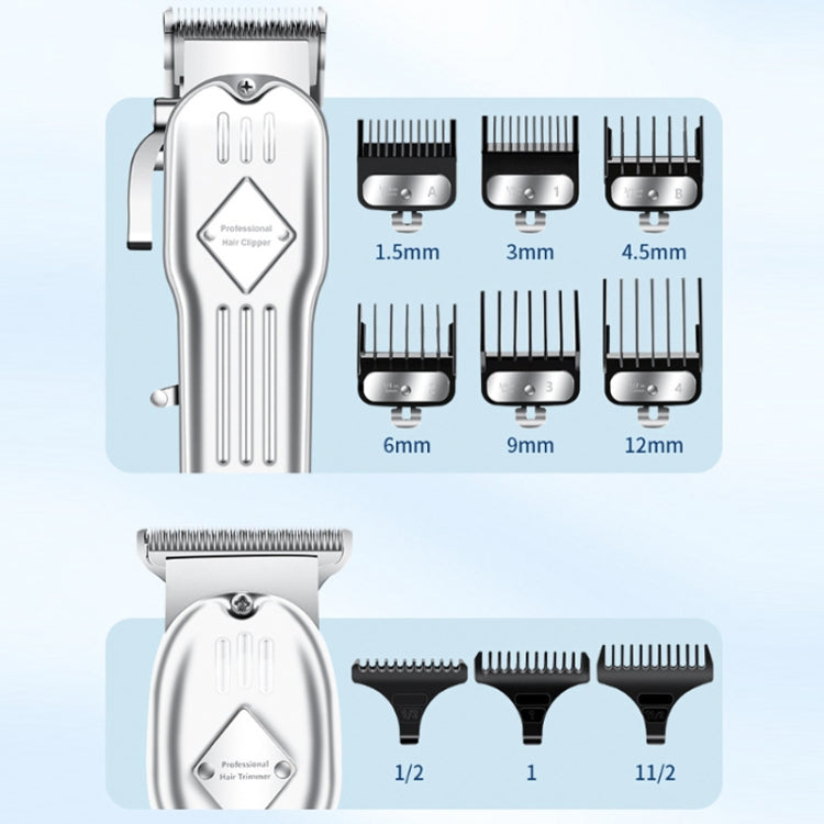 3pcs /Set Men Home Hair Salon High-power Hair Clipper(Black) - free shipping - PMC TechLife - Order now!
