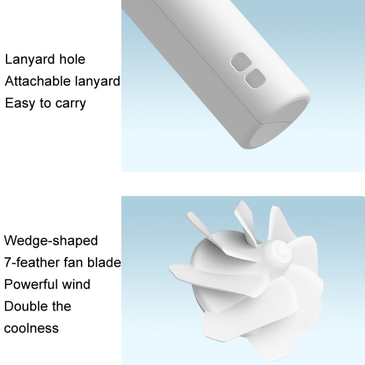 JisuLife FA42 Handheld Portable Small Rechargeable Turbo Fan, Color: Mint Green 4500mAh - Electric Fans by JisuLife | Online Shopping South Africa | PMC TechLife | Buy Now Pay Later Mobicred