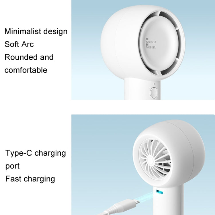 JisuLife FA42 Handheld Portable Small Rechargeable Turbo Fan, Color: Brown 2000mAh - free shipping - PMC TechLife - Order now!