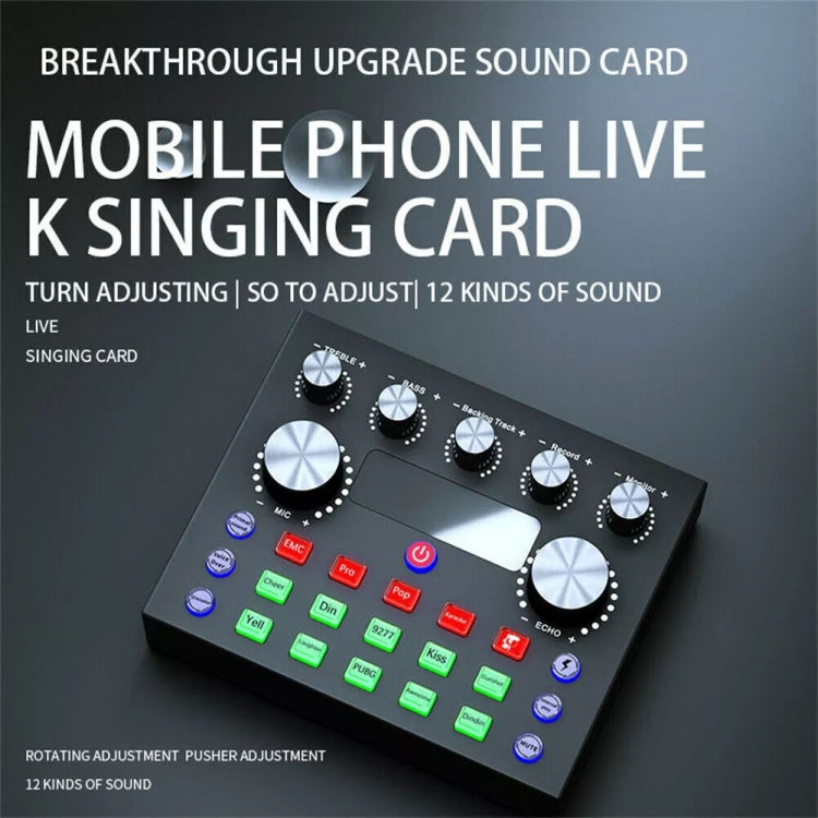 V8S Audio Mixer Live Voice Changer External Sound Card, Color: Black Cantilever Set - Live Sound Effects Processors by PMC Jewellery | Online Shopping South Africa | PMC Jewellery | Buy Now Pay Later Mobicred