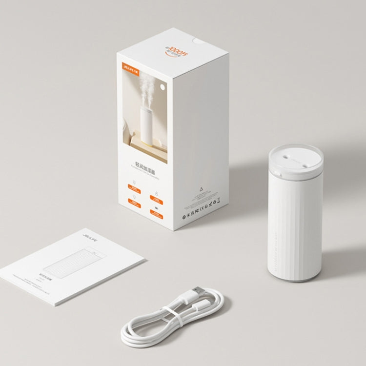 JisuLife HU16 Desktop Dual Mist Ports Humidifier, Color: White Rechargeable - free shipping - PMC TechLife - Order now!