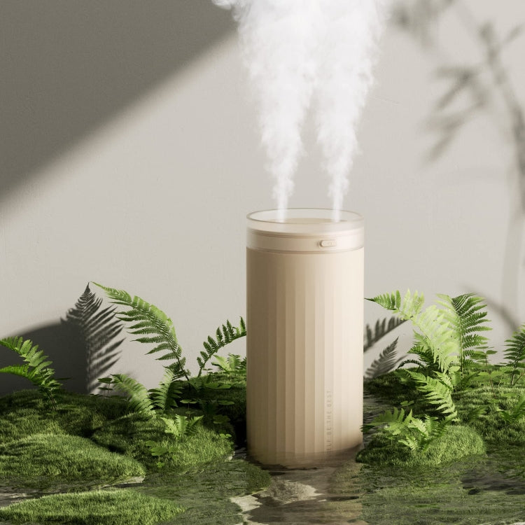 JisuLife HU16 Desktop Dual Mist Ports Humidifier, Color: Brown Rechargeable - free shipping - PMC TechLife - Order now!