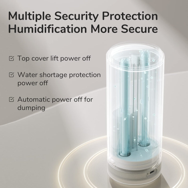 JisuLife HU16 Desktop Dual Mist Ports Humidifier, Color: Brown Plug-in - free shipping - PMC TechLife - Order now!