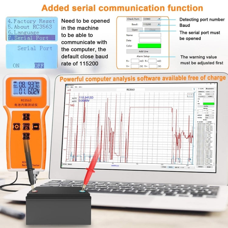 High-Precision Battery Voltage Internal Resistance Tester, Specifications: Host+Clip - Battery & Resistance Tester by PMC TechLife | Online Shopping South Africa | PMC TechLife | Buy Now Pay Later Mobicred
