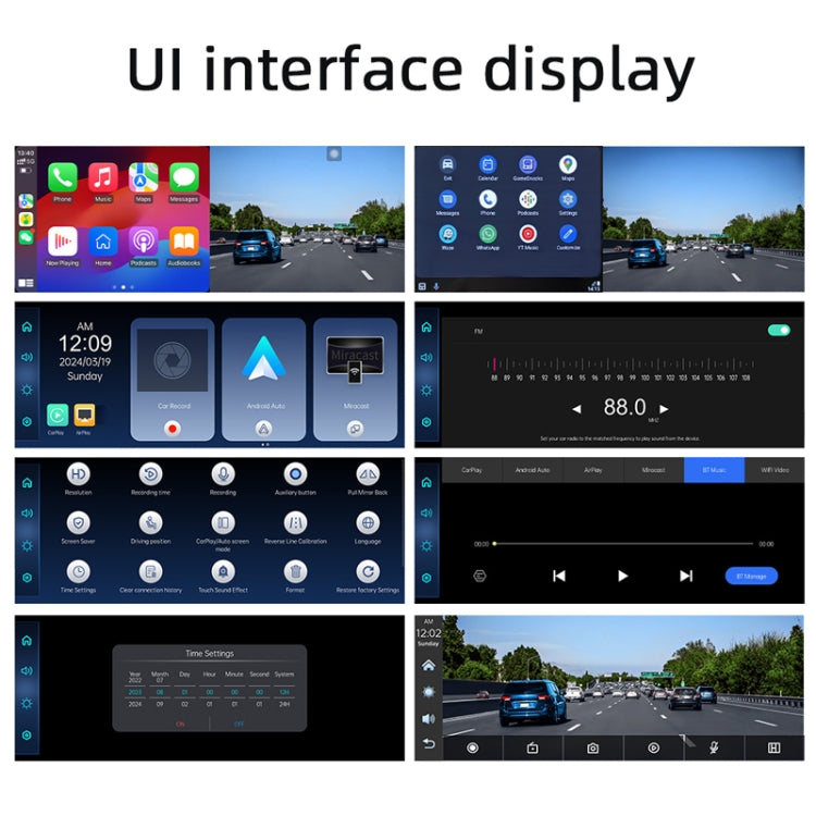 Car Bluetooth Portable DVR Monitor Support Carplay/Android Auto, Specifications: Display - Car MP3 & MP4 & MP5 by PMC Jewellery | Online Shopping South Africa | PMC Jewellery | Buy Now Pay Later Mobicred