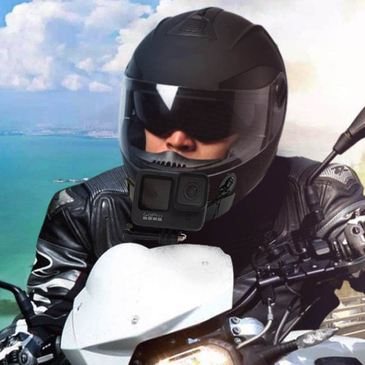 TUYU Motorcycle Integrated Hinged Helmet Chin Sports Camera Mounting Bracket, Style: With 2 Stickers - free shipping - PMC TechLife - Order now!