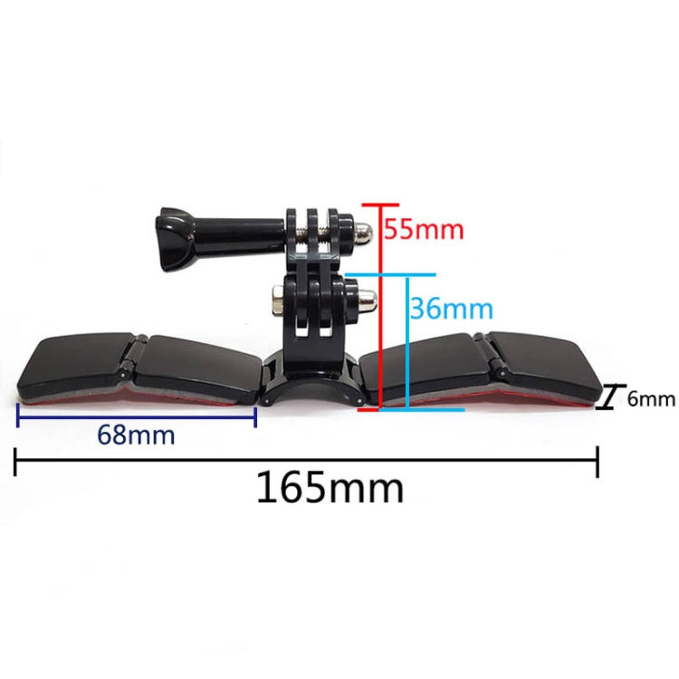 TUYU Motorcycle Integrated Hinged Helmet Chin Sports Camera Mounting Bracket, Style: With 2 Stickers - free shipping - PMC TechLife - Order now!