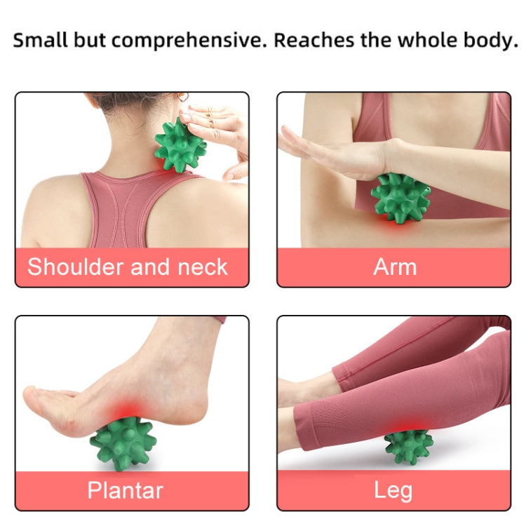 Hedgehog Massage Ball Plantar Relaxation Roller Ball TRP Yoga Fitness Handheld Fascia Ball(Green) - free shipping - PMC TechLife - Order now!