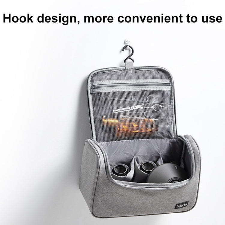 For Dyson Baona BN-DS002 Large Capacity Portable Handheld Hair Dryer Storage Bag with Hook(Gray) - For Dyson Accessories by Baona | Online Shopping South Africa | PMC TechLife | Buy Now Pay Later Mobicred