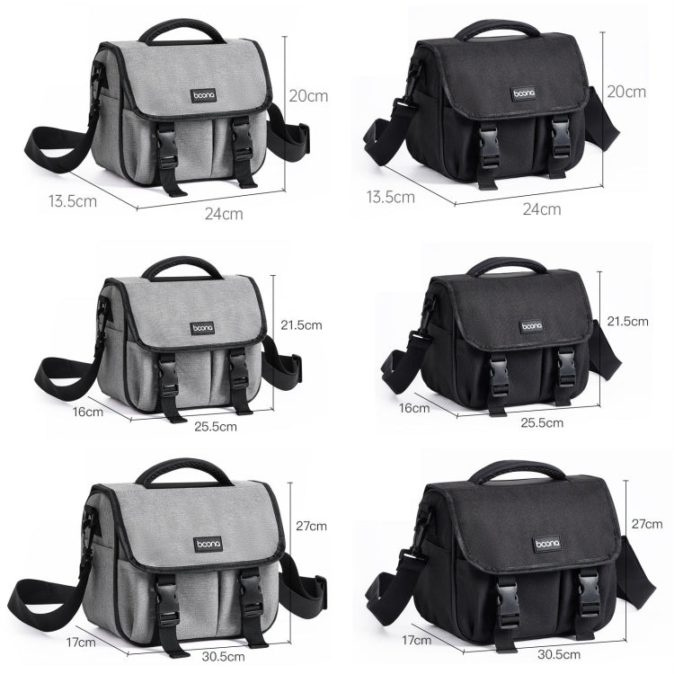 Baona BN-H017 Photography SLR / Micro Single Cross-Body Camera Storage Bag, Color: L Gray - free shipping - PMC TechLife - Order now!