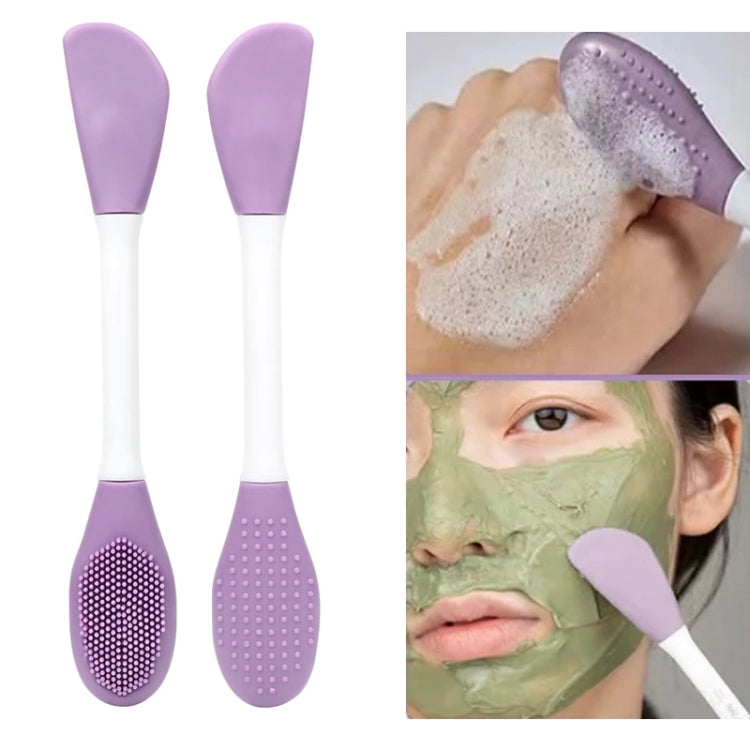 2pcs Dual Head Silicone Face Mask Brush Face Cleansing Massage Brush Mud Mask Applicator(Pink) - free shipping - PMC TechLife - Order now!