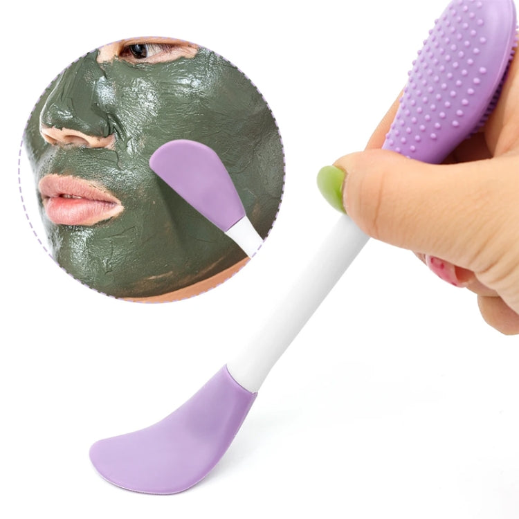 2pcs Dual Head Silicone Face Mask Brush Face Cleansing Massage Brush Mud Mask Applicator(Rose) - free shipping - PMC TechLife - Order now!