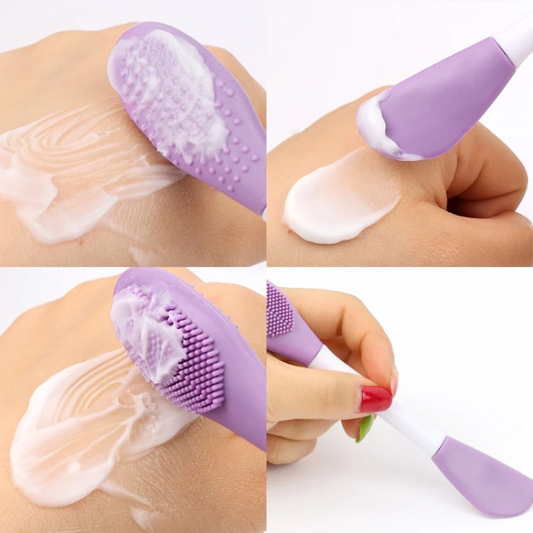 2pcs Dual Head Silicone Face Mask Brush Face Cleansing Massage Brush Mud Mask Applicator(Rose) - free shipping - PMC TechLife - Order now!