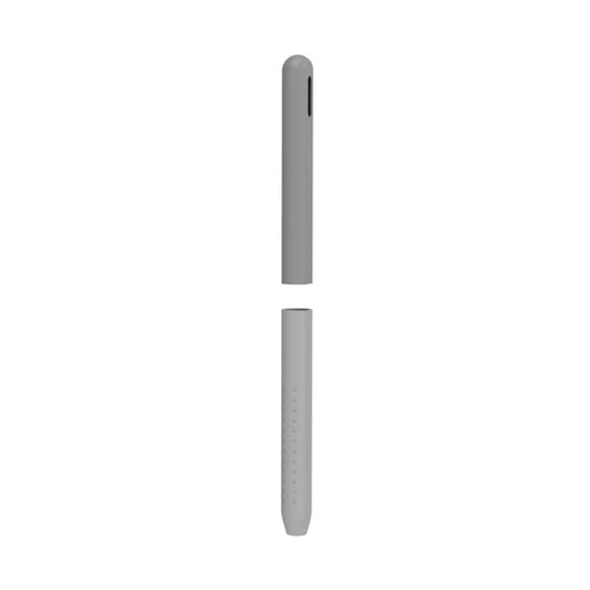 For Apple Pencil 2 AhaStyle PT182 Split Clashing Colors Stylus Protective Case(Gray) - Pencil Accessories by AhaStyle | Online Shopping South Africa | PMC Jewellery | Buy Now Pay Later Mobicred