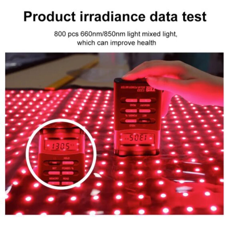 360 LED Beads Red Light Physical Therapy Waist Pad Infrared Fitness Light Therapy Pad UK Plug - free shipping - PMC TechLife - Order now!