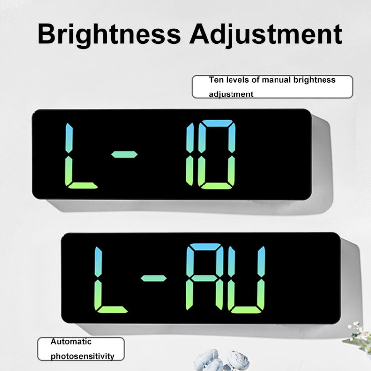 5526 LED Digital Display Electronic Wall Clock Multifunctional Countdown Alarm Clock(A Pink) - Wall Clock by PMc TechLife | Online Shopping South Africa | PMc TechLife | Buy Now Pay Later Mobicred