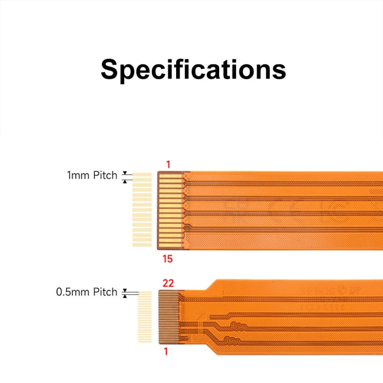 Waveshare For Raspberry Pi 5th DSI Display 22Pin To 15Pin Soft Cable FPC Cable, Spec: 500mm - Raspberry Pi Accessories by Waveshare | Online Shopping South Africa | PMC Jewellery | Buy Now Pay Later Mobicred