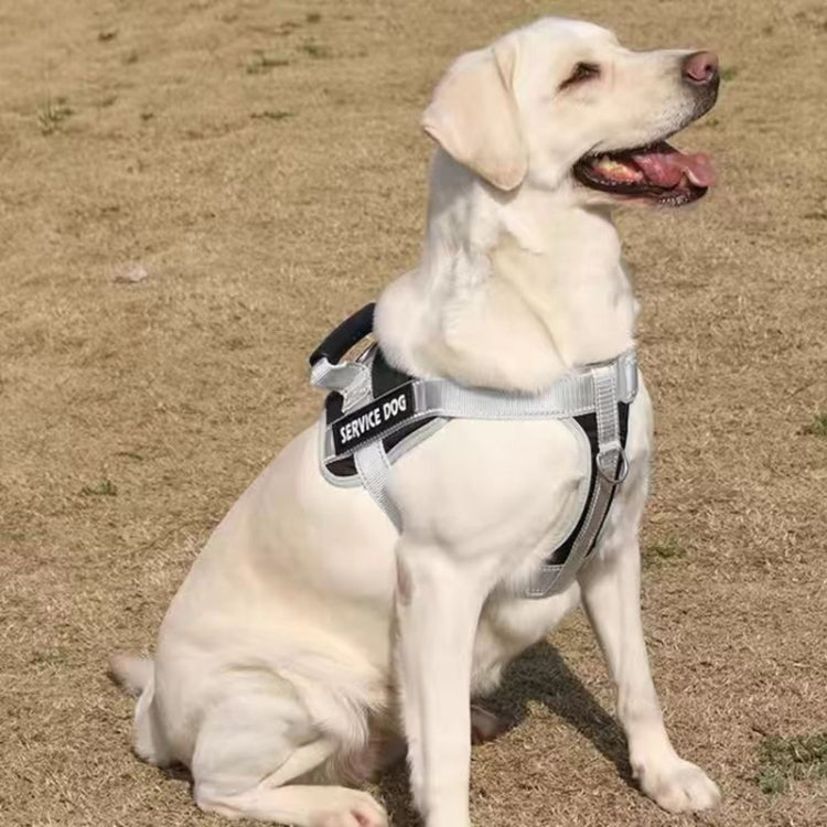 Large Dog Explosion Proof Punch Chest Harness Dog Travelling Leash, Style: Pink+2m Round Rope(L) - Leashes & Chest Strap by PMC TechLife | Online Shopping South Africa | PMC TechLife | Buy Now Pay Later Mobicred