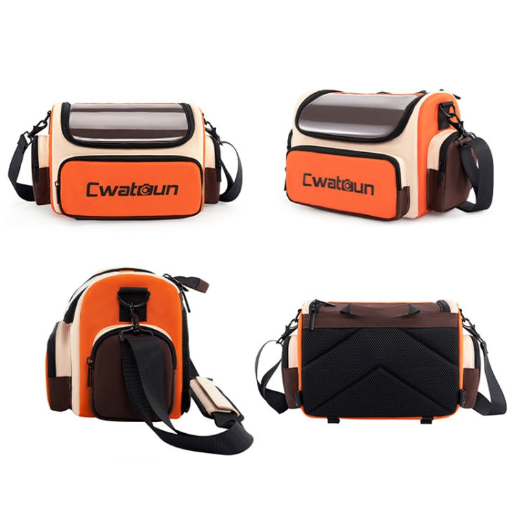 Cwatcun D121 Shoulder Crossbody Camera Bag Colorful Large Capacity Waterproof Digital Photography Bag, Color: Large Orange Red - free shipping - PMC TechLife - Order now!
