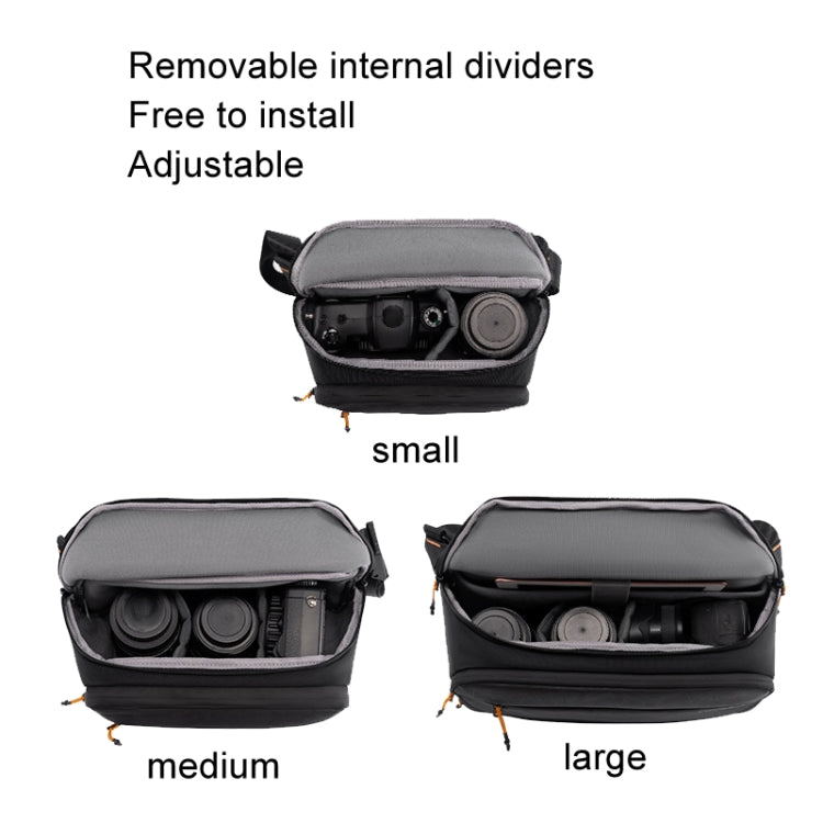 Cwatcun D133 Camera Chest Bag Multi-functional Handheld Slanting Cross Shoulder Camera Casual Bag, Color: Medium Black - free shipping - PMC TechLife - Order now!