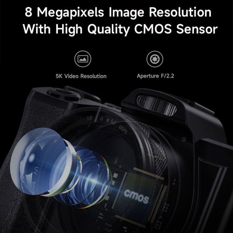 DC-201S 5K/30FPS 3.5-Inch 16X Six-Axis Anti-Shake HD Digital Camera With UV Lens(US Plug) - Children Cameras by PMC TechLife | Online Shopping South Africa | PMC TechLife | Buy Now Pay Later Mobicred