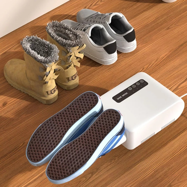 140W Boot Dryer Wall Mounted Shoes Warmer Heater, 3 Gear Timing, 360 Degree Rotating Air Outlet EU Plug(White) - free shipping - PMC TechLife - Order now!