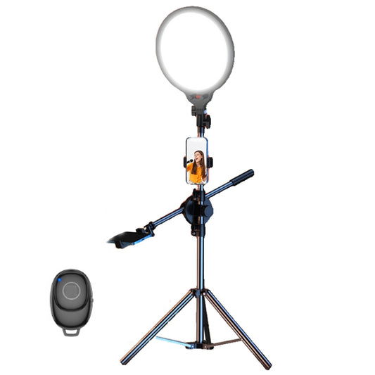 12.6 Inch Full-Screen Selfie Ring Light Tripod Set For Live Stream, Spec: 210cm Overhead Shot - Selfie Light by PMC Jewellery | Online Shopping South Africa | PMC Jewellery | Buy Now Pay Later Mobicred