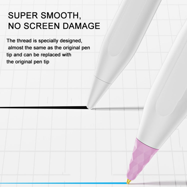 For Apple Pencil 1 / 2 Generation & USB-C Stylus Modified Pen Tip Diamond Crystal Pencil Nib(Transparent Pink) - free shipping - PMC Jewellery - Order now!